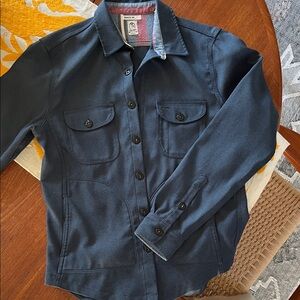 Hirosho Kato Anvil shacket - Men's Casual Button Down Shirt - Navy